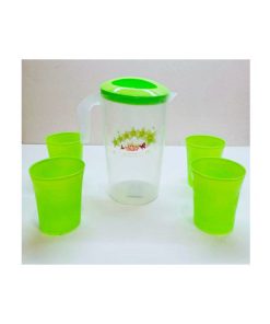 JARRA DE PLASTICO CON 4 VASOS MODELO: CSL-1046