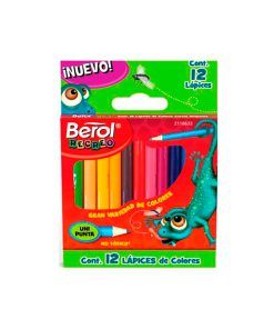 COLORES CORTOS BEROL RECREO 12 PIEZAS MODELO: 041844