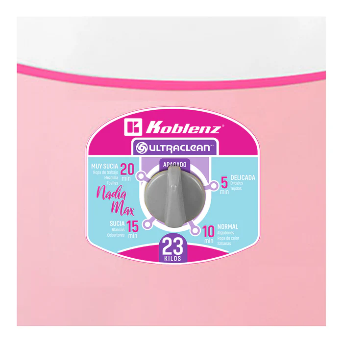 LAVADORA REDONDA KOBLENZ 23KG NADIA MAX MODELO: LRK-2311 - Imagen 3