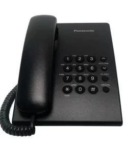 TELEFONO ALAMBRICO NEGRO REDIAL PANASONIC MODELO: KX-TS500MEB