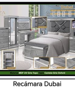 RECAMARA DUBAI GRIS MODELO: 801015